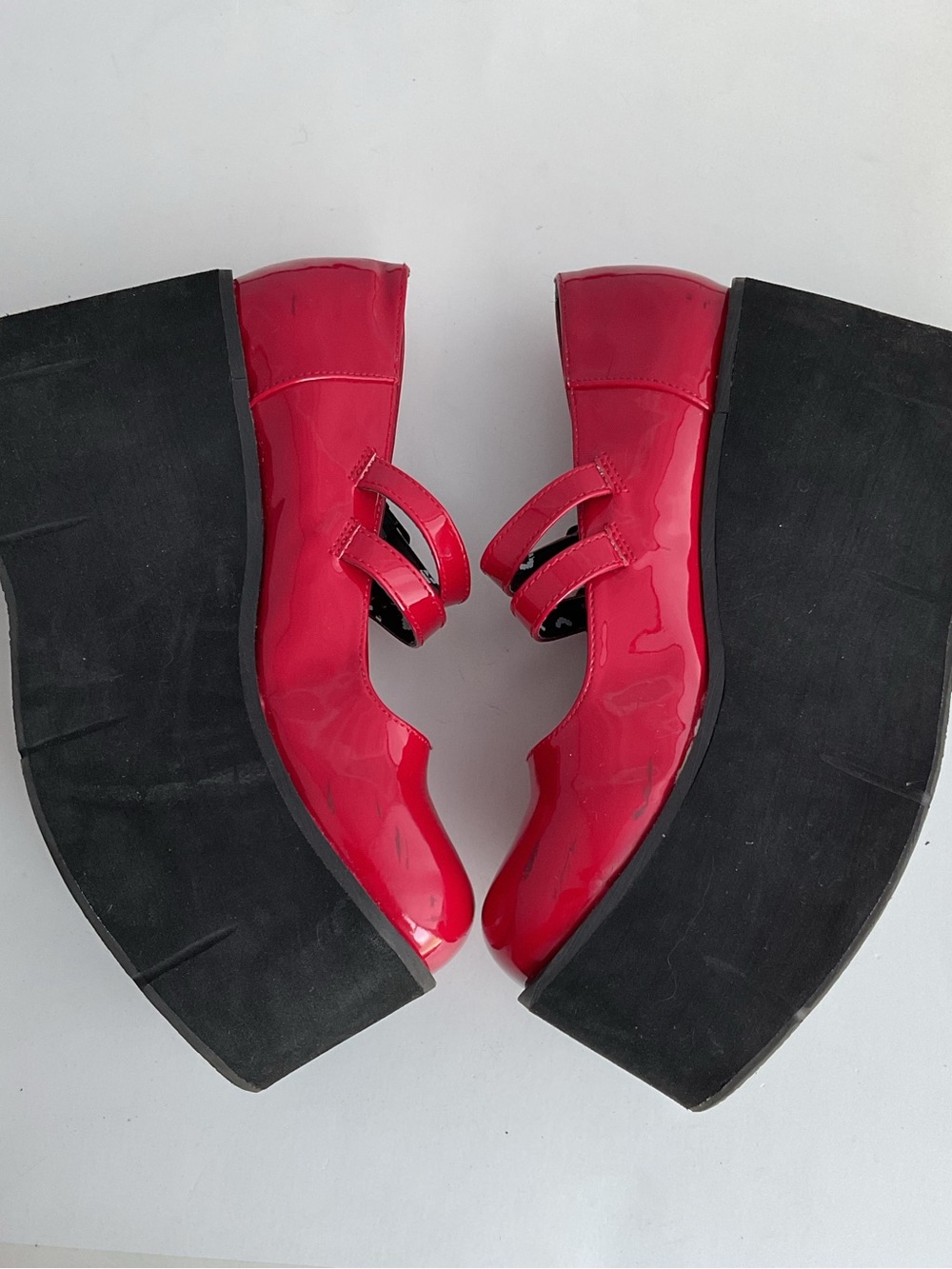 Demonia Kera-08 5" Platform Gothic Punk Red Mary Janes Shoe Women's Size 11 - Picture 13 of 16